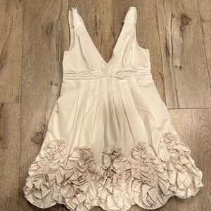 BCBGMaxAzria Cream Fabric Detail